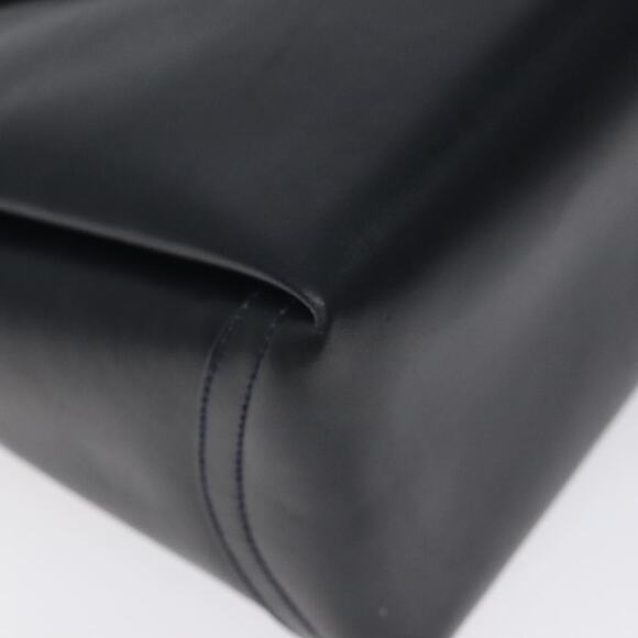 GUCCI Hand Bag Leather Navy Gold - Picture 14 of 16